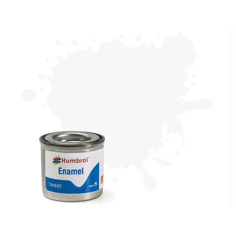 Dernière Chance peinture enamel 14ml AA0240 Humbrol 22 - Gloss White (Blanc Brillant)