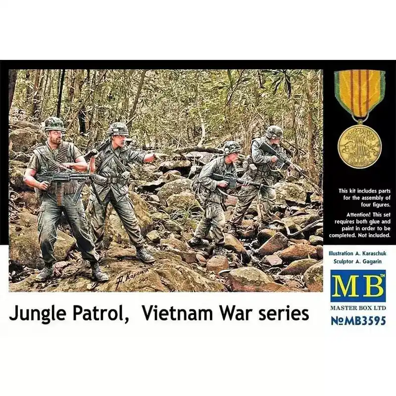 Populaire MASTER BOX 3595 Patrouille De Jungle Vietnam - 1/35