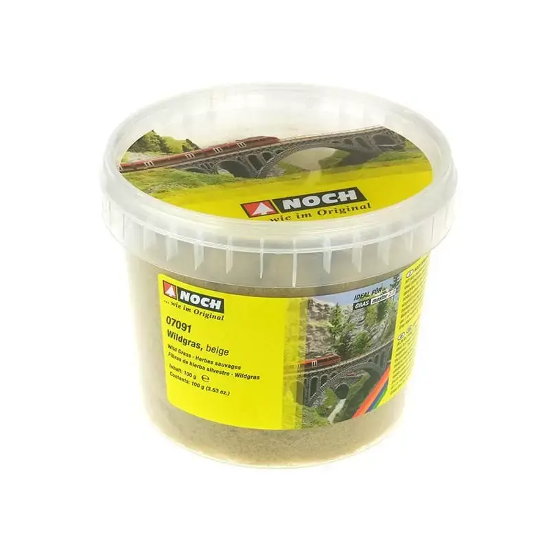 NOCH 07091 Pot De Flocage Herbes Sauvages Beige 6mm 100g - Toutes Échelles Commander Maintenant