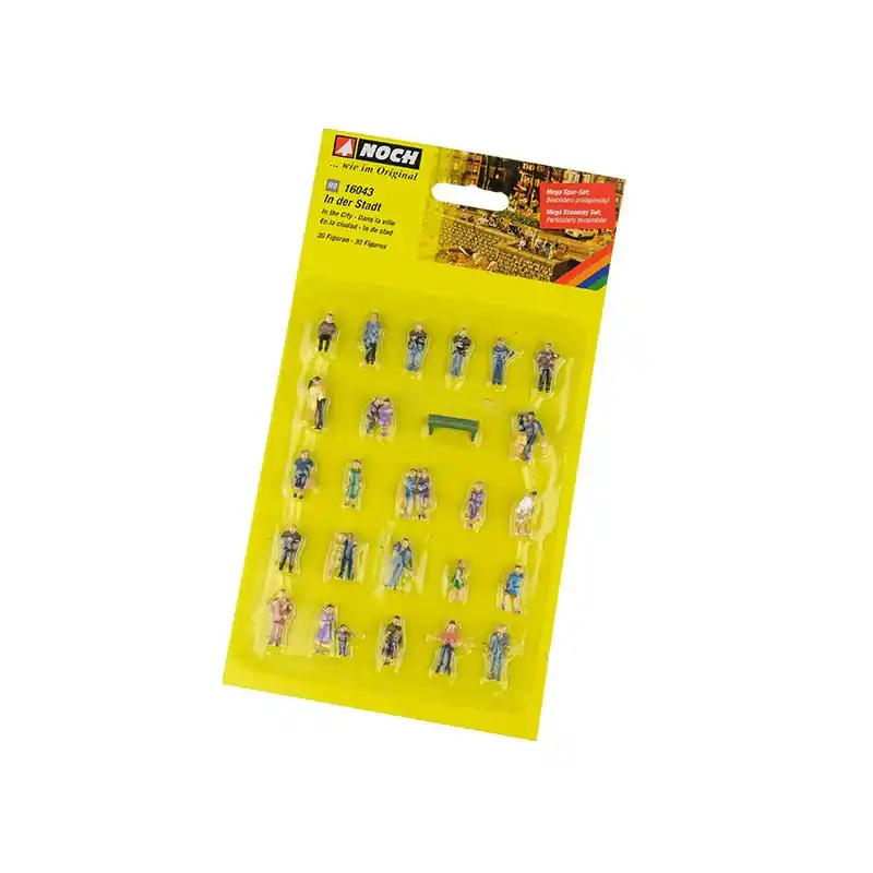 Solde NOCH 16043 30 Figurines En Ville - HO 1/87