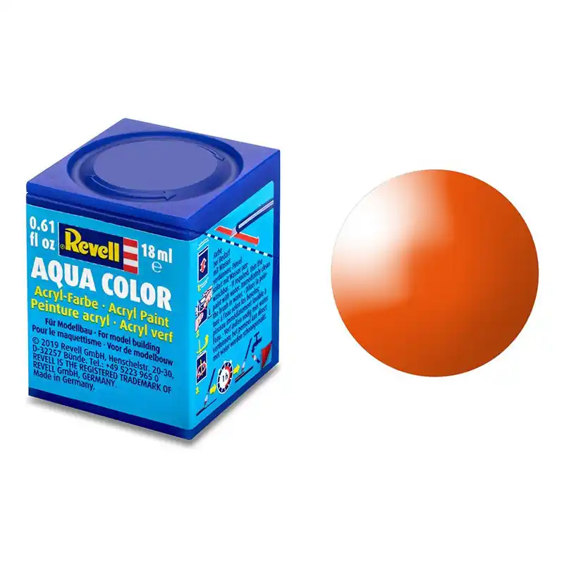 REVELL 36130 Revell 30 Orange Brillant Peinture Acrylique Aqua Color - 18ml Nouvel Arrivage