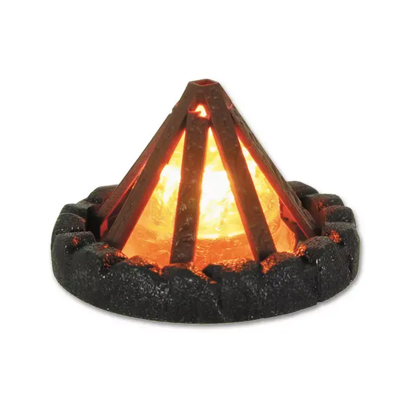 Retour Gratuit VIESSMANN 5022 Feu De Camp Avec Éclairage LED - HO 1/87