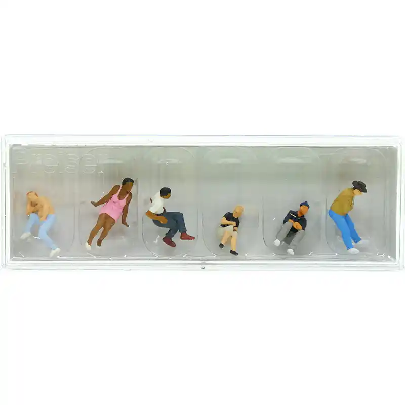 Top Vente PREISER 10474 Personnes Assises Sur Des Marches - HO 1/87