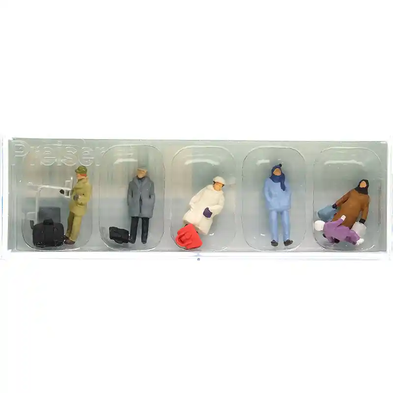 PREISER 14038 Voyageurs En Hiver - HO 1/87 Super Prix