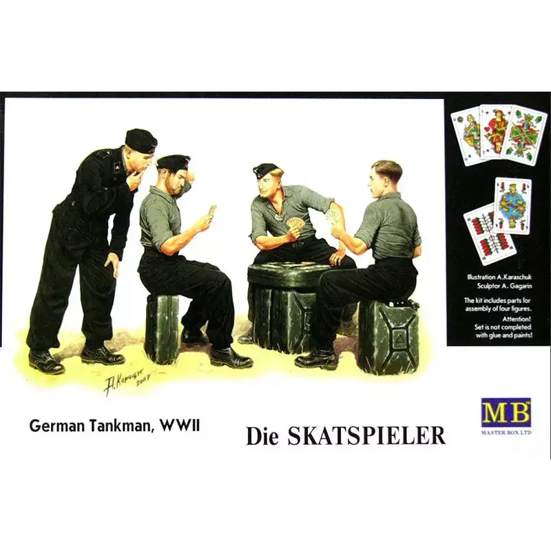 MASTER BOX 3525 Tankistes Allemands Jouant Aux Cartes WWII - 1/35 Achetez Aujourd'hui