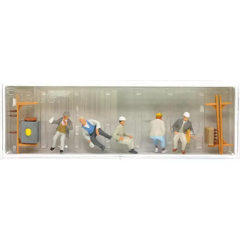 PREISER 10338 Maçons En Pause Casse-Croûte - HO 1/87 Super Prix