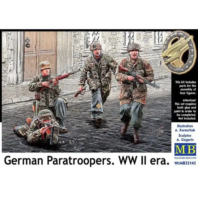 MASTER BOX 35145 Parachutistes Allemands WWII - 1/35 Prix Cassé