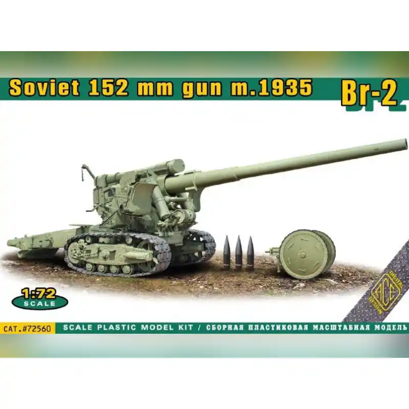 Paiement Sécurisé ACE 72560 Canon Lourd Soviétique 152mm M.1935 - Échelle 1/72