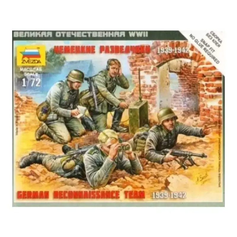 Équipe de reconnaissance allemande ZVEZDA 6153 - 1/72 Réduction