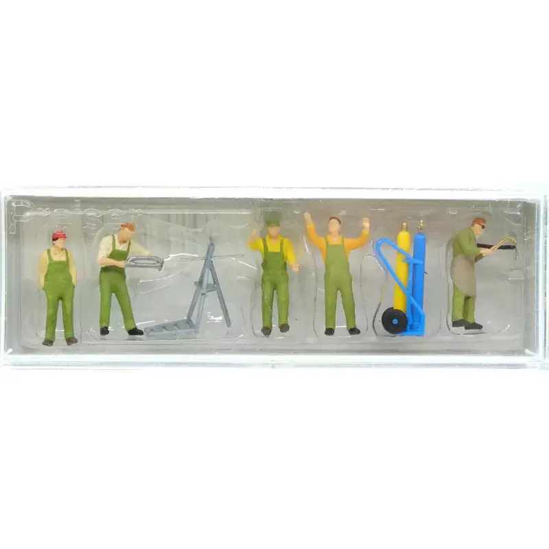 PREISER 10243 Ouvriers Et Acessoires - HO 1/87 Super Prix