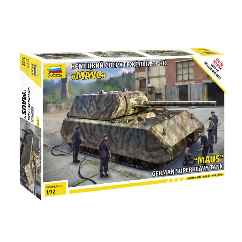 Offre Du Jour ZVEZDA 5073 Maus, Char Super-Lourd Allemand - 1/72