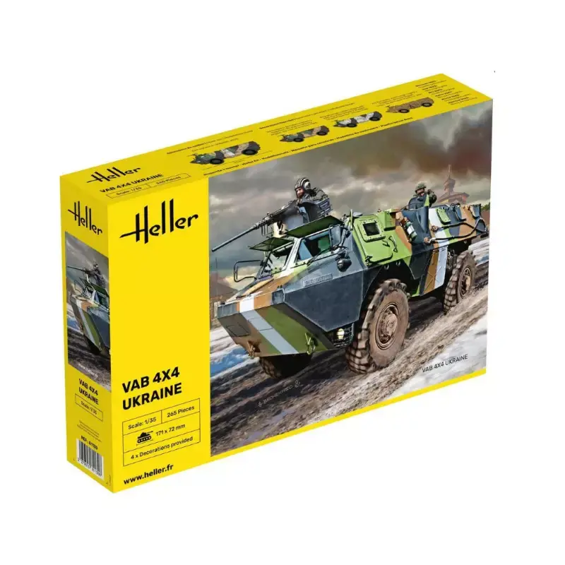 HELLER 81130 VAB 4X4 Ukraine - Échelle 1/35 Commander Vite