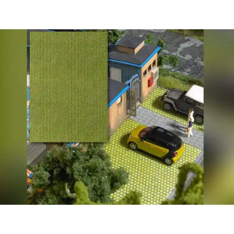Promotion BUSCH 7431 Plaque Décorative 3d Pavés De Pelouse 200X140Mm