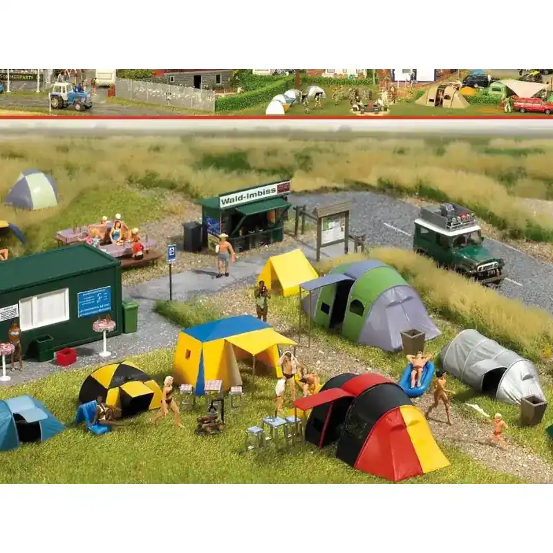 BUSCH 6044 Terrain De Camping - HO 1/87 Meilleur Prix