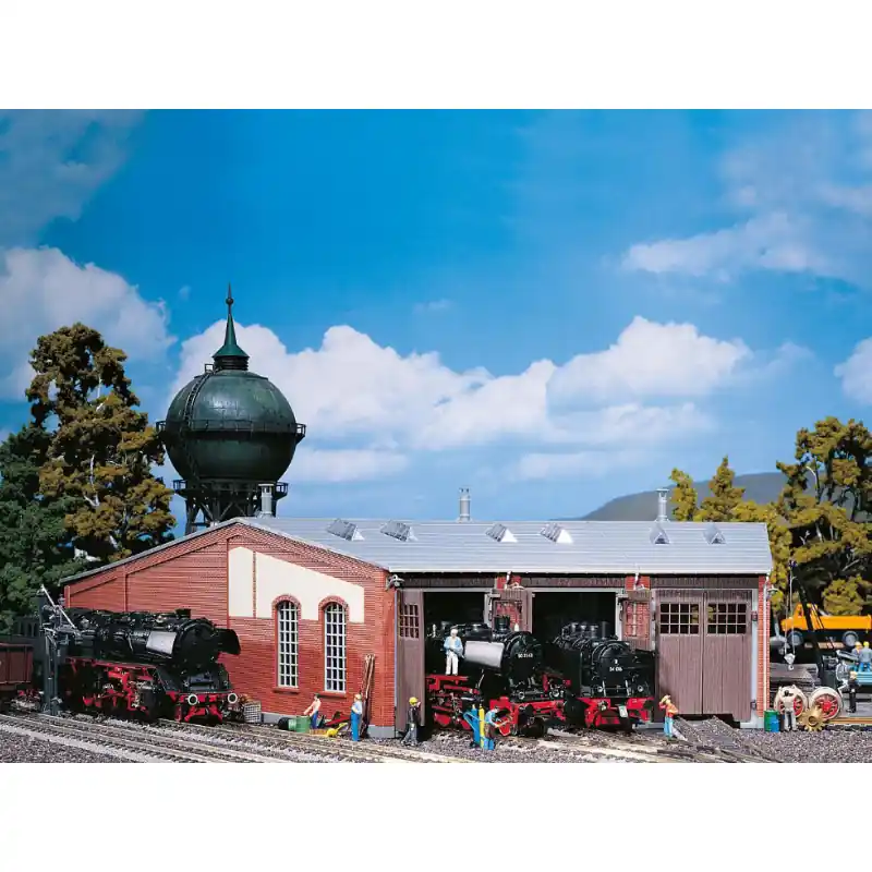 Promotion FALLER 120177 Rotonde À Locomotives À 3 Emplacements - HO 1/87