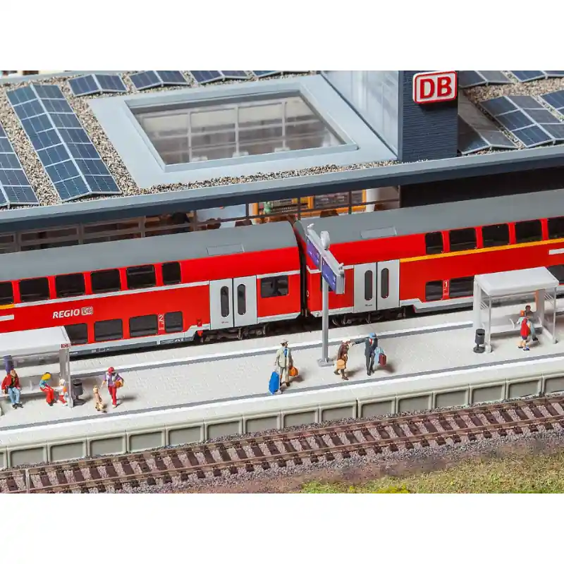 FALLER 120202 Quai Moderne Avec Accessoires - HO 1/87 Authentique