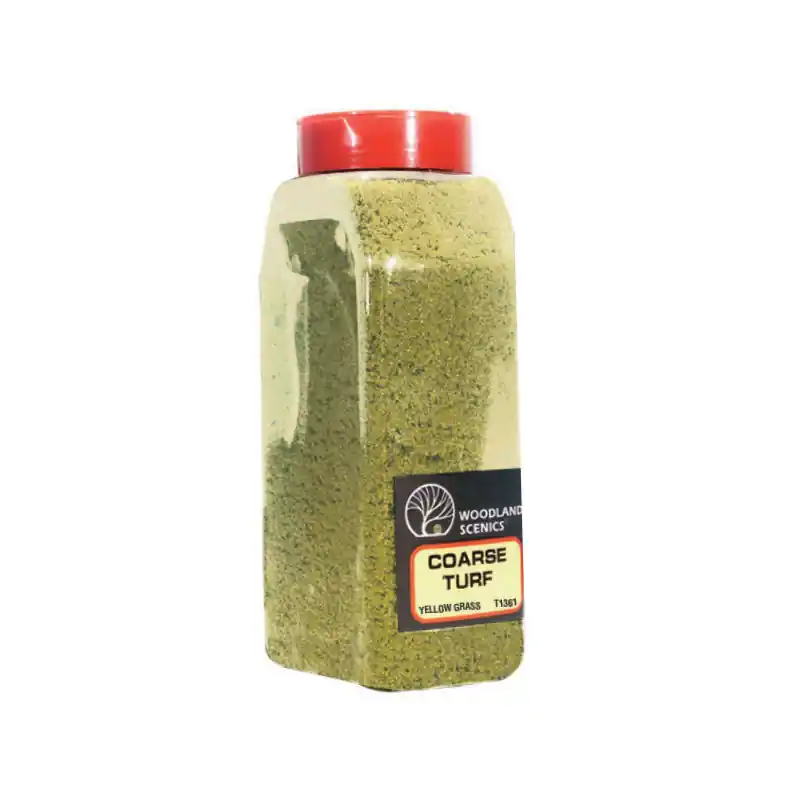 Dernier Modèle Shaker 945 cm³ Woodland Scenics T1361 Turf Coarse Herbe Jaune