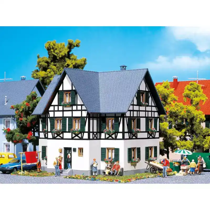 Top Vente FALLER 130259 Grande Maison À Colombages - HO 1/87