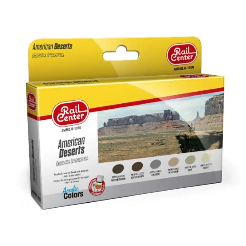 AMMO R-1030 Set 6x 15ml Désert Américain Rail Center Super Prix