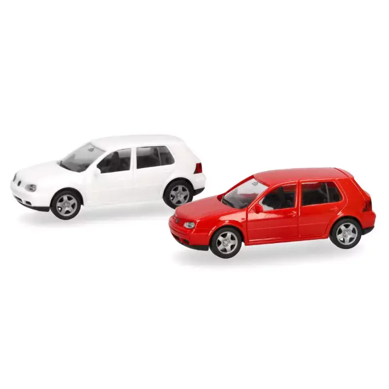 HERPA 013956 2x Volkswagen Golf IV 5 Portes En Kit - HO 1/87 Affaire À Saisir