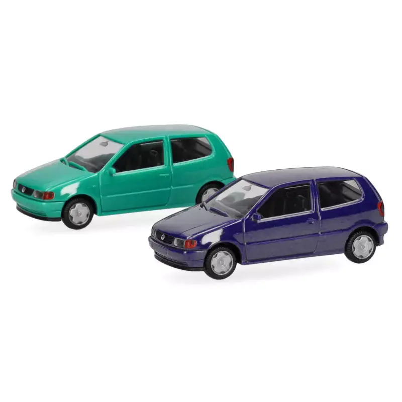 HERPA 012140-007 2x Volkswagen Polo En Kit - HO 1/87 Nouvelle Collection