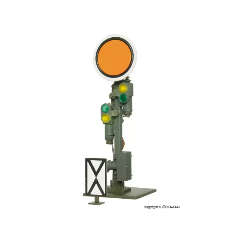 VIESSMANN 4509 Signal Distant De Sémaphore, Disque Mobile - HO 1/87 Pas Cher