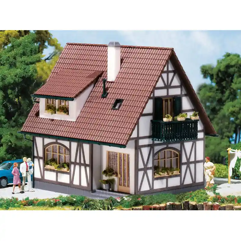 Retour Gratuit FALLER 130257 Maison À Colombages - HO 1/87