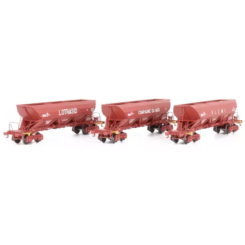 REE NW-267 Set De 3 Trémies EX « SLEMI, Compagnie Du Midi Et Lotrasid », SNCF Ep .IV - N 1/160 Expédié Aujourd'hui