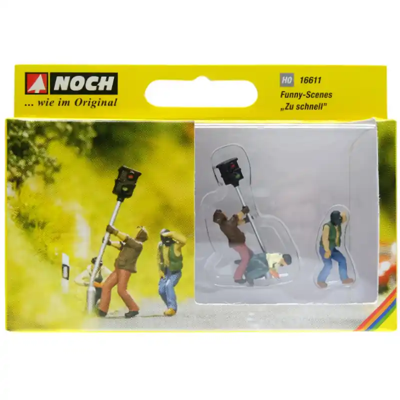 NOCH 16611 Mini Scène "Casseurs De Radar" - HO 1/87 Petit Prix