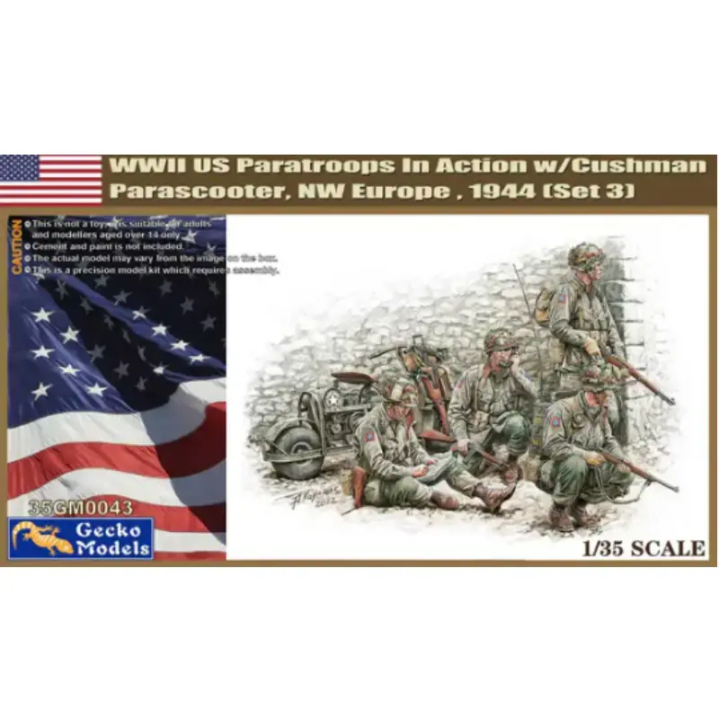 GECKO MODELS 35GM0043 Parachutistes Américains De La Seconde Guerre Mondiale WWII - 1/35 Must-Have
