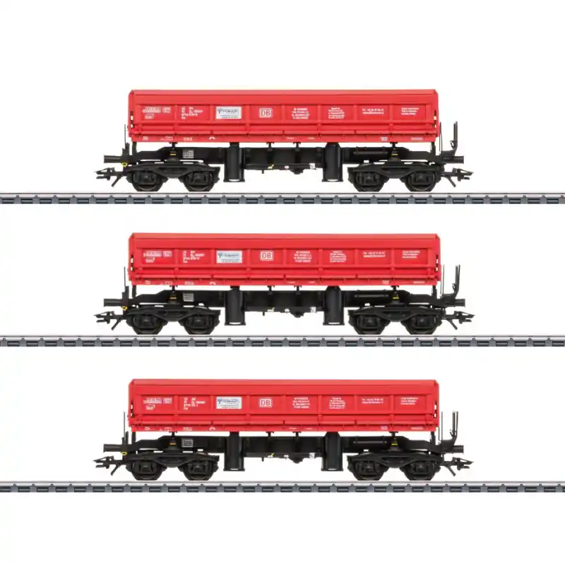 MARKLIN 48458 Set De 3x Wagons À Benne Basculante Fas HO 1/87 Ép. VI Quantité Limitée