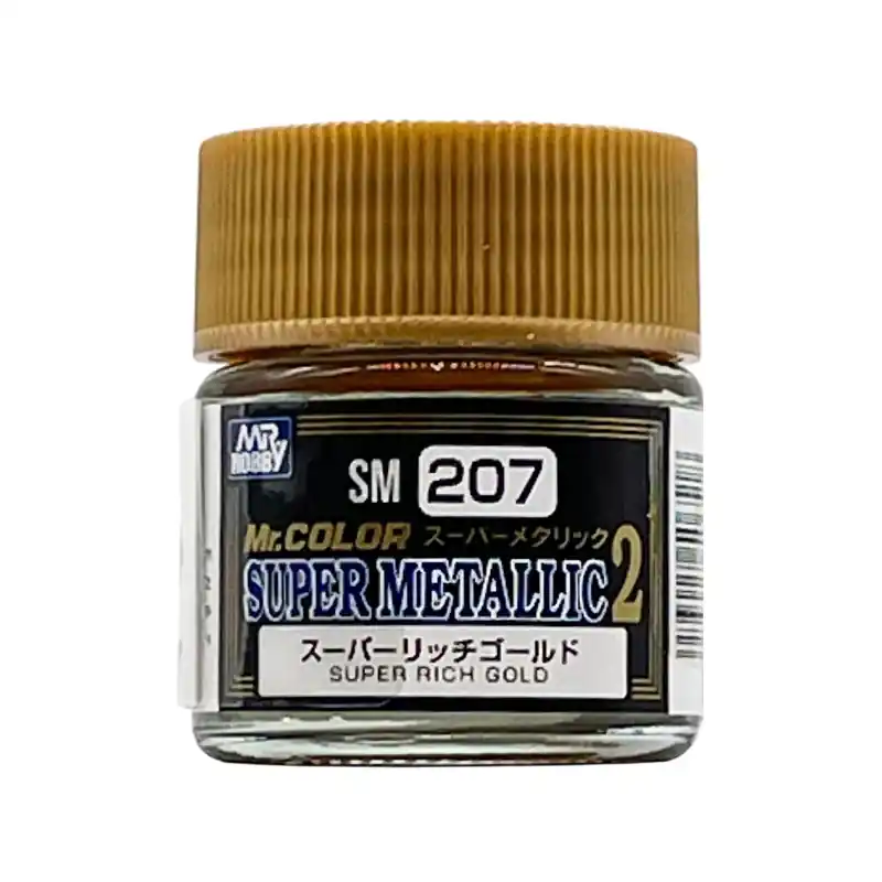 pot acrylique 10 ml SM-207 Super Rich Gold II Mr. Color Super Metallic Colors II Expédition Rapide