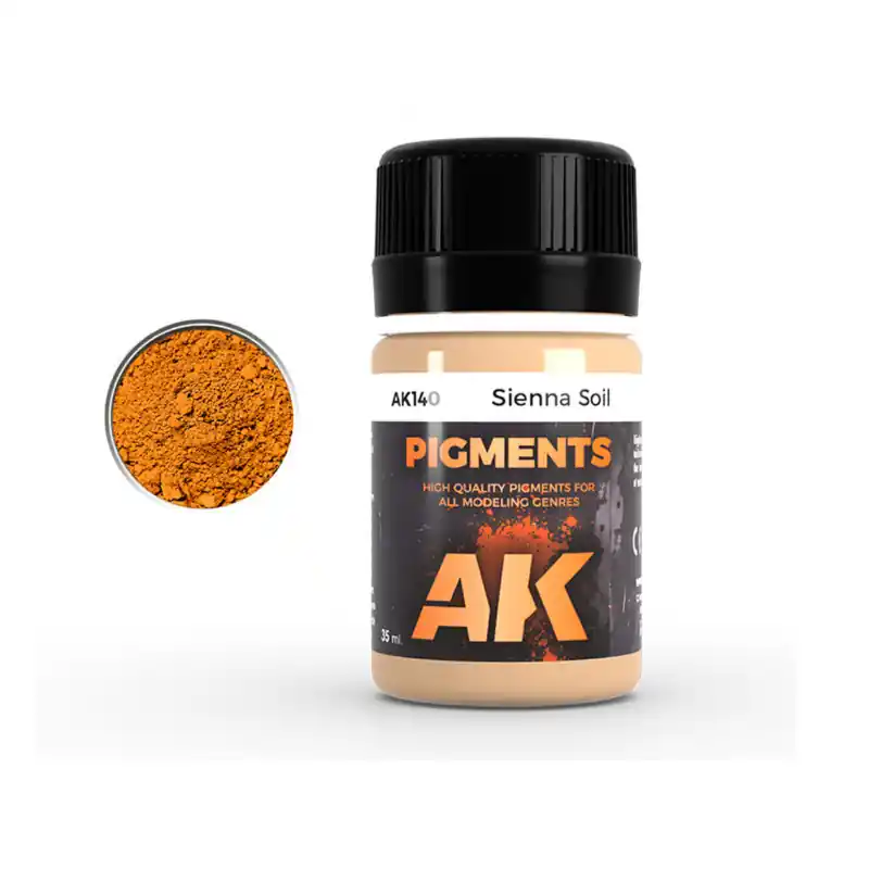 Quantité Limitée AK INTERACTIVE AK140 Pigment Sol De Sienne 35ml
