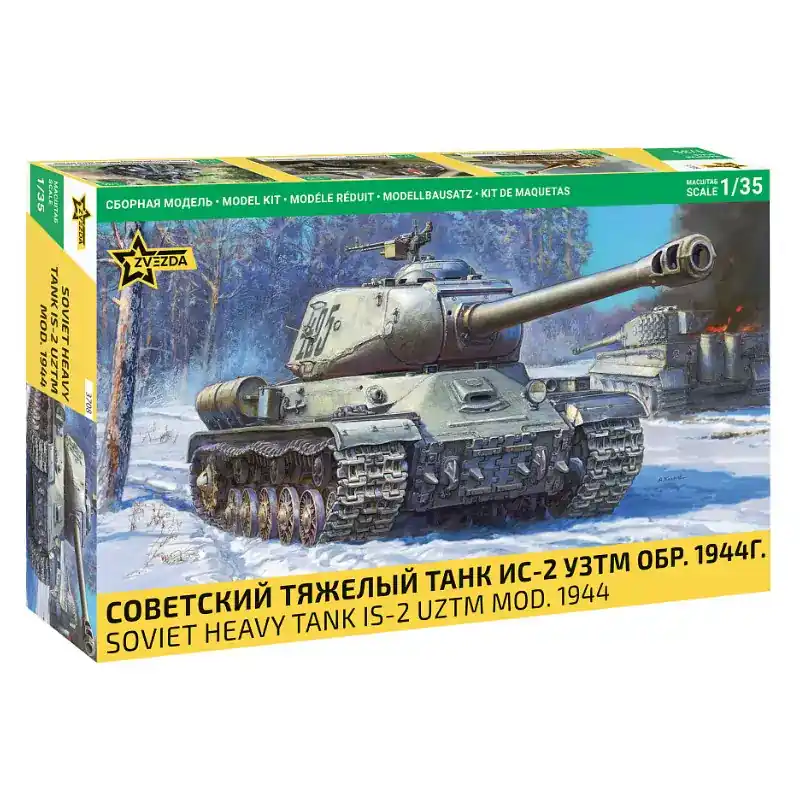 Soldes ZVEZDA 3708 Char Soviétique IS-2 UZTM Mod.1944 - 1/35