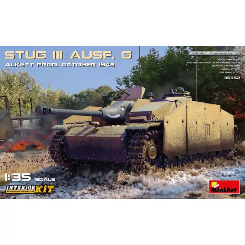 Acheter En Ligne MINIART 35352 Char StuG III Ausf. G Octobre 1943 Alkett Prod. Kit Intérieur - 1/35