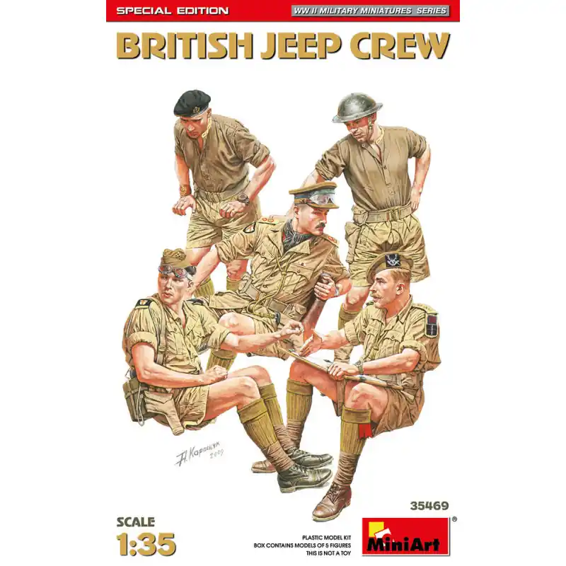 Achat Immédiat MINIART 35469 Équipe De Jeep Britannique. Édition Spéciale - 1/35