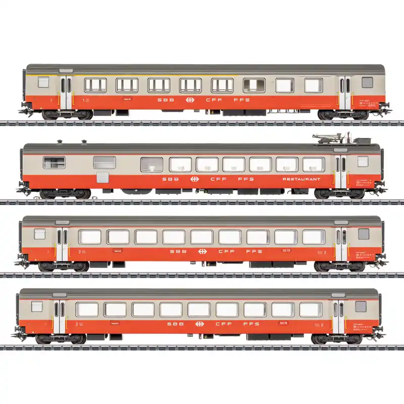 TRIX 23690 Coffret De Voitures Voyageurs Swiss Express SBB-CFF HO 1/87 Ép. IV Certifié