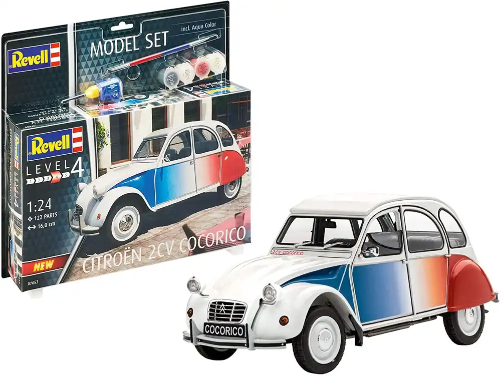 CITROEN 2CV COCORICO MODEL SET 1/24 - Revell 67653 Bon Plan