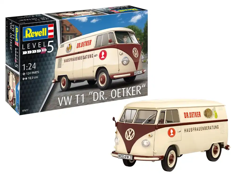 VW T1 Bus Volkswagen Dr Oetker Revell - 07677 Expédié Aujourd'hui