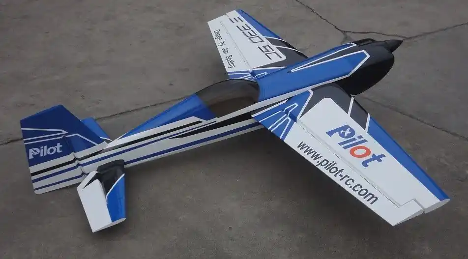 Extra 330SC Pilot RC 122" (40%) 3.10m - Bleu Acheter Direct