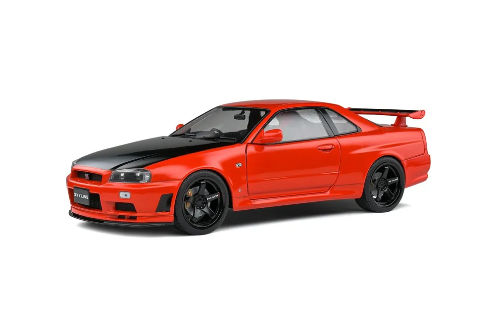Solde SOLIDO Nissan Skyline R34 GT-R Active Red 1/18 - S1804305