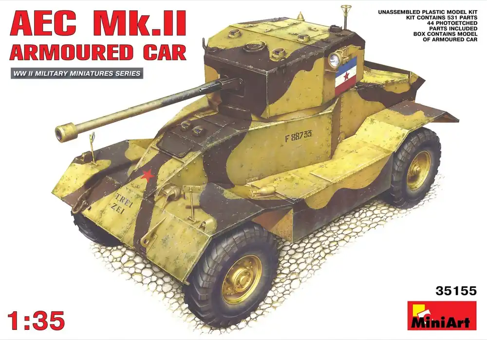 MiniArt Voiture Blindée AEC MK.II 1/35 - 35155 Commander Vite