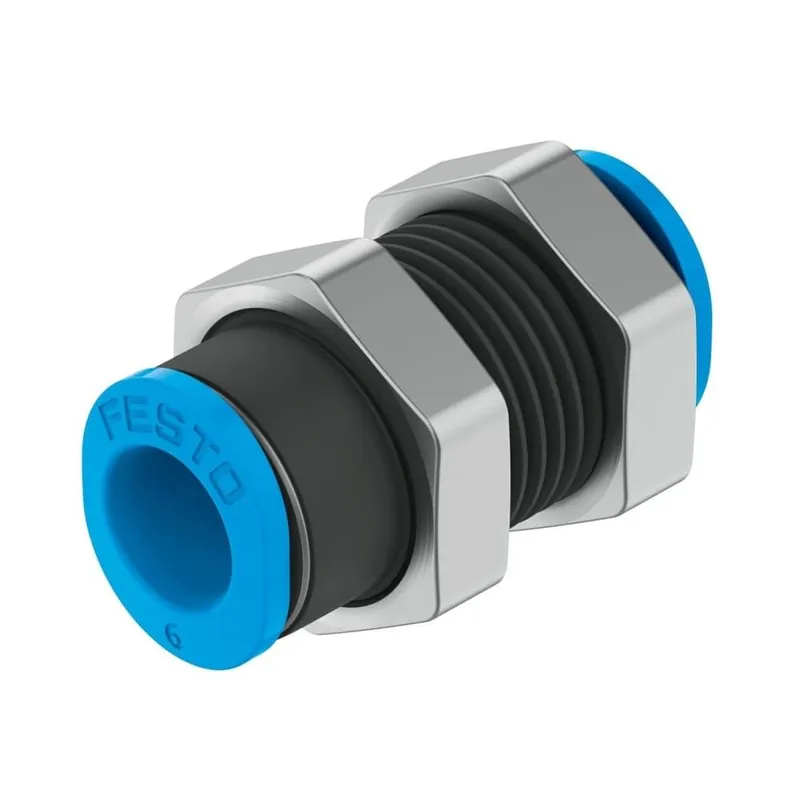 Meilleur Choix Connecteur Bulkhead enfichable 6mm Festo - QSMS-6
