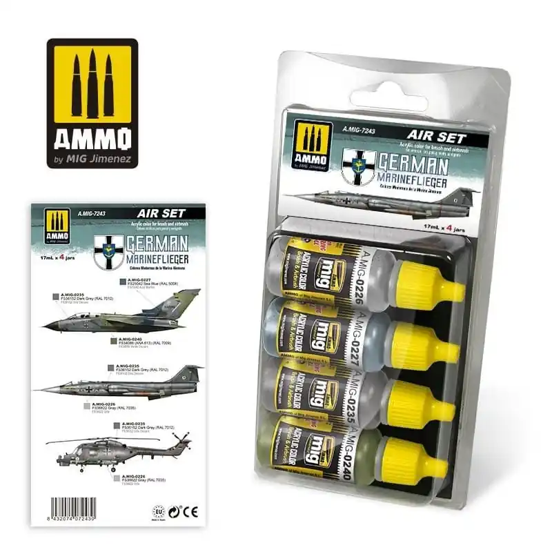 Authentique Set Peinture German Marineflieger Ammo Mig - AMIG7243