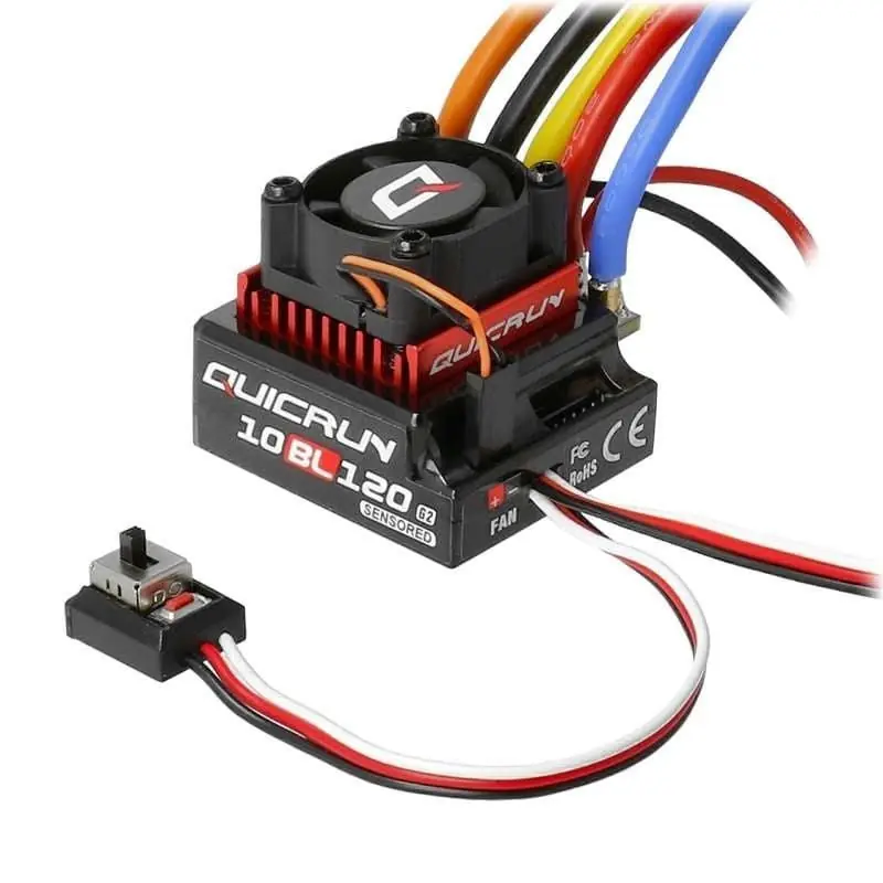 Contrôleur QuicRun 10BL120 G2 120A 2-3S Hobbywing - HW30125002 Offre Exclusive