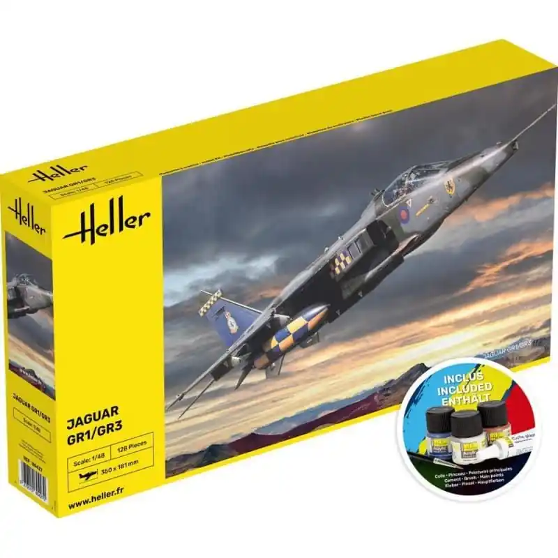 Offre Du Jour Heller STARTER KIT Jaguar GR1/GR3 1/48 - 56427
