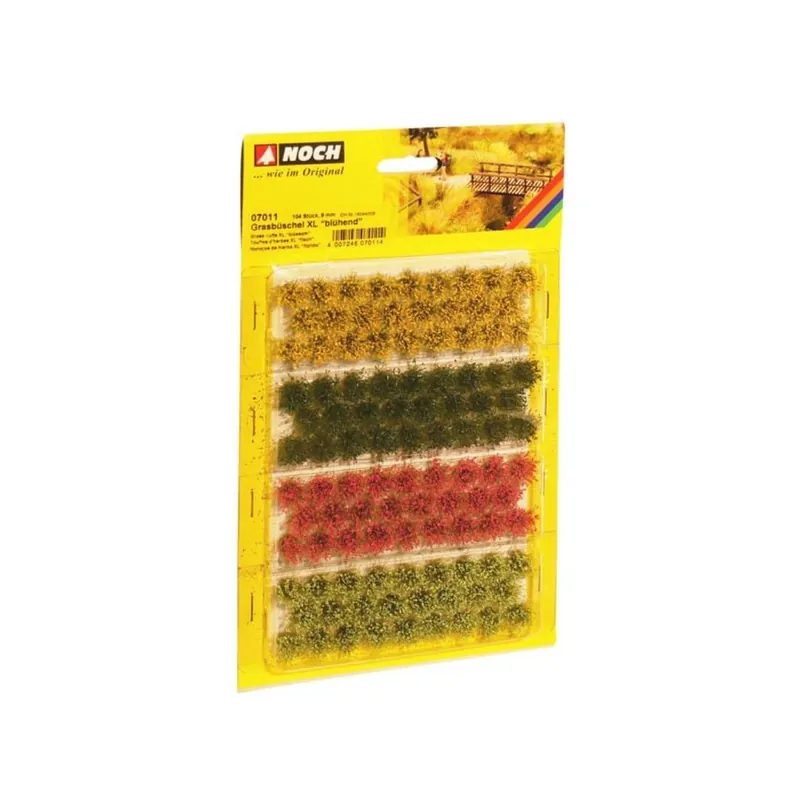 Touffes d‘Herbes XL Fleuries 9mm (x104) - NOCH 07011 Super Prix