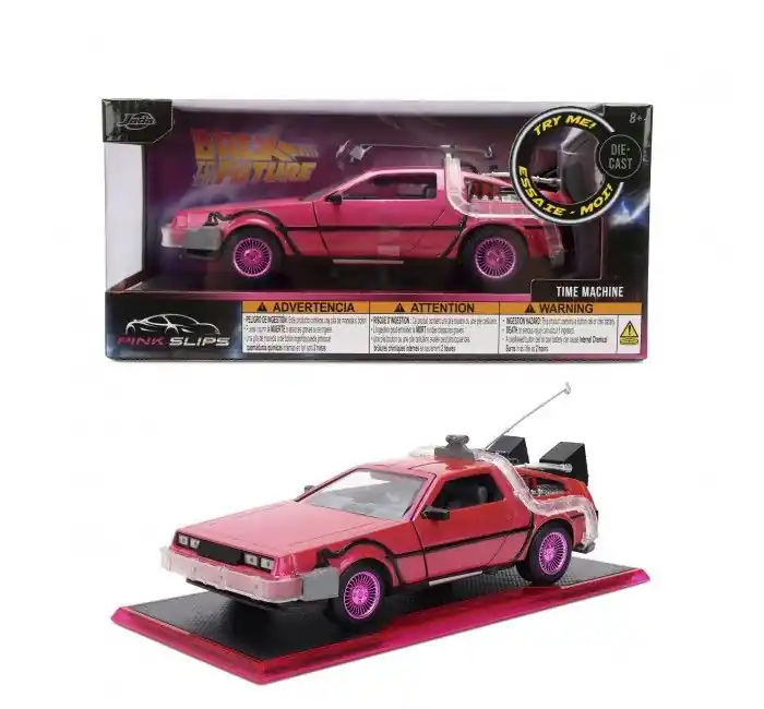 Remise Jada Toys Time Machine Rose Pink Slips Retour vers le Futur 1/24 - 35510