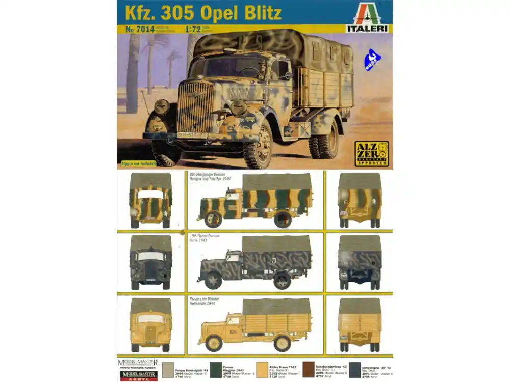 italeri maquette militaire 7014 Opel blitz 1/72 Nouveauté