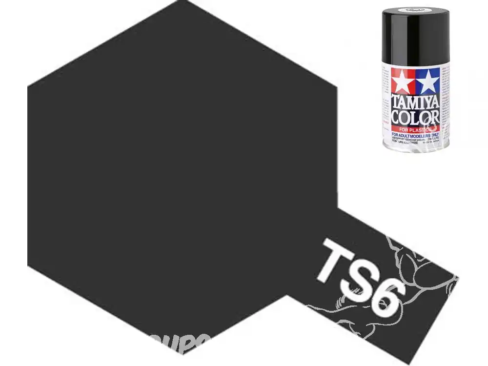 Prix Réduit peinture maquette tamiya bombe ts06 noir mat